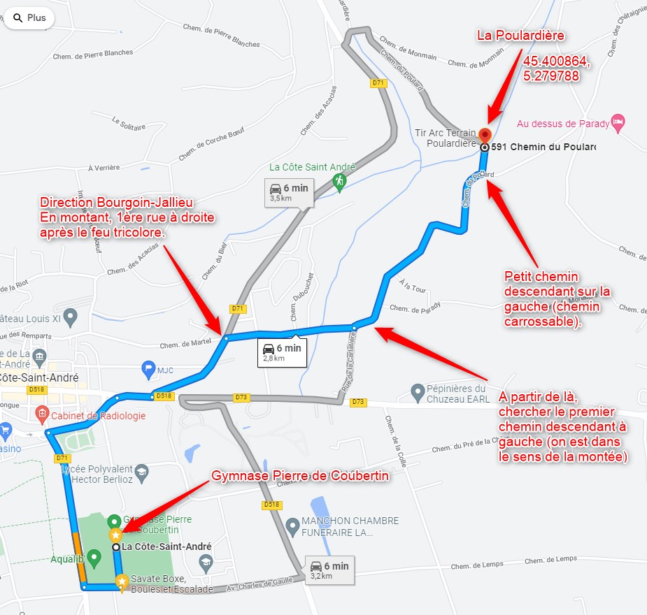 Plan pour La Poulardière